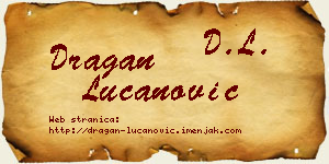 Dragan Lučanović vizit kartica